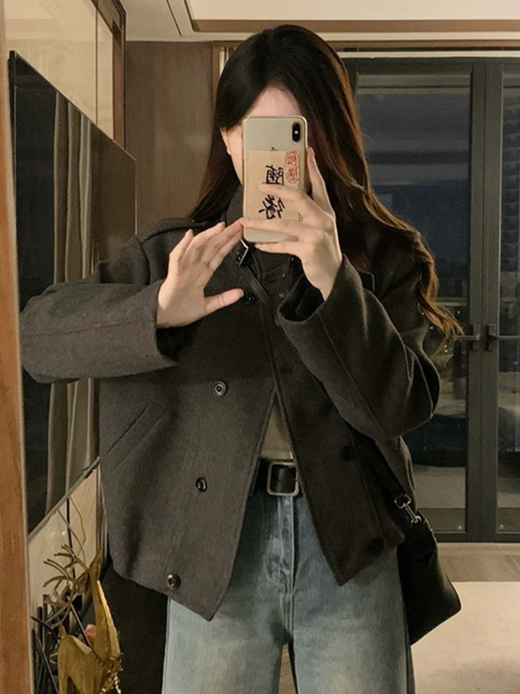 

Женское пальто свободного кроя Color Blo ort Jaet, универсальное, больших размеров, осенне-зимнее, новое, стильное, Cleanfit Design