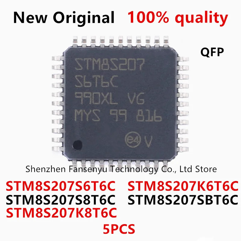 

(5piece)100% New STM8S207S6T6C STM8S207K6T6C STM8S207S8T6C STM8S207SBT6C STM8S207K8T6C QFP Chipset