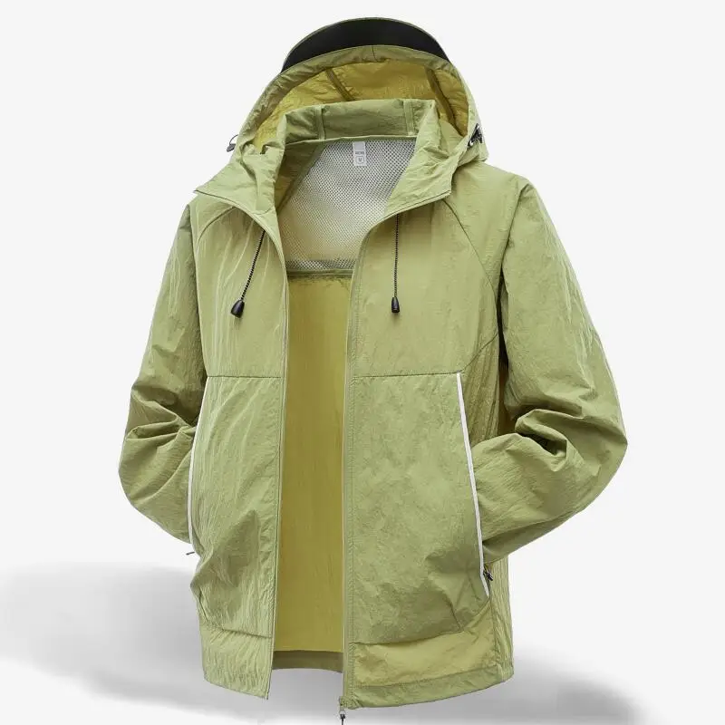 2026 Unisex Sun Protection Jackets Summer Waterproof Quick Dry Reflective Coat Male Lightweight Windbreaker Man Thin Outerwear