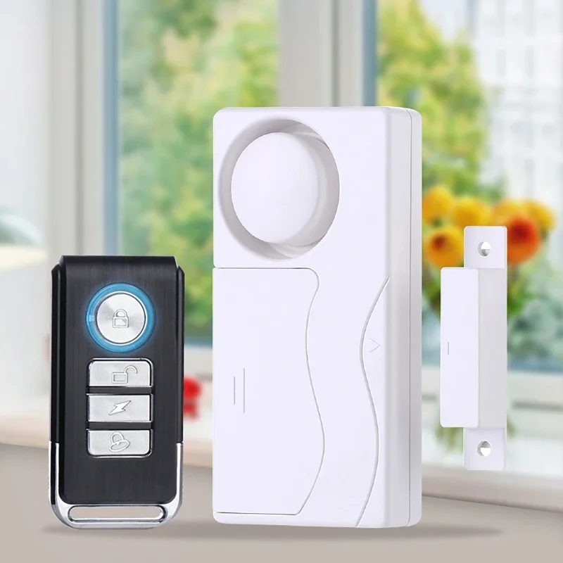 105dB Window Door Alarm Wireless Anti-Theft Remote Control Door and Window Open Closed Security Alarms Sensor Burglar