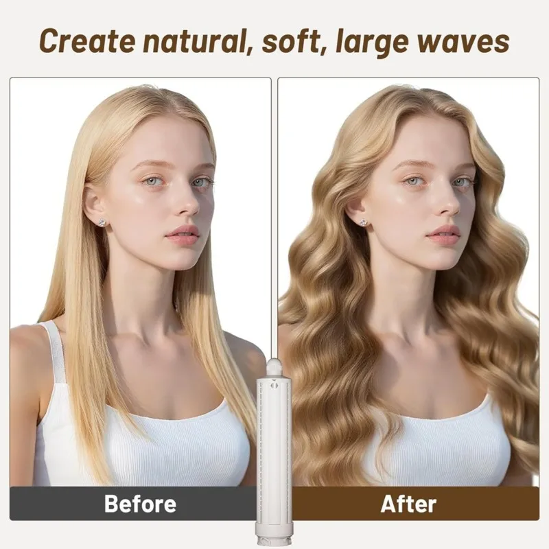 

Hot Sale-Hair Smooth Attachment+ 1.6In Long Curling Barrel For Shark Flexstyle HD400 Curling In Both Directions For Loose Curls