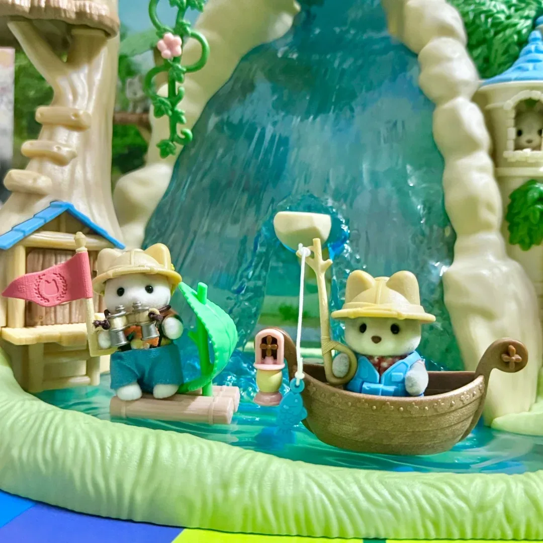 Sylvanian Families Latte Cat Camping Adventure Forest Jungle Adventure Series Zabawka dla dzieci Prezent