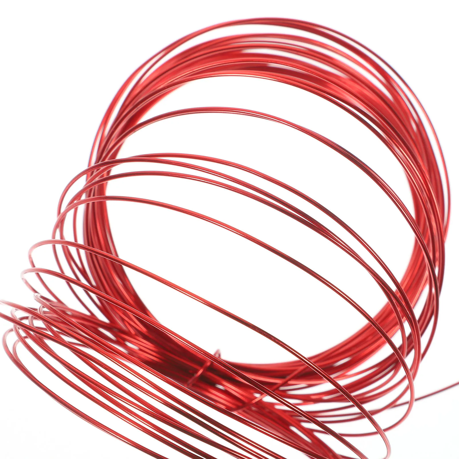 10 لفات سلك ألومنيوم مؤكسد ملون بقطر 1 مم DIY لصنع المجوهرات مشاريع فنية مطرزة مرنة وخفيفة الوزن #5