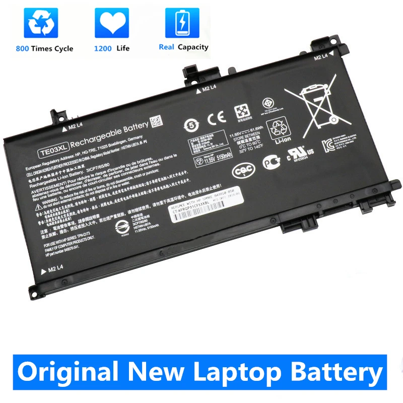 

CSMHY New TE03XL Laptop Battery for Hp Pavilion 15 UHD OMEN 15 15-AX000 15-BC000 15-BC015TX Series 849570-541 TE03061XL