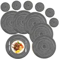 6Pcs 34CM Grey