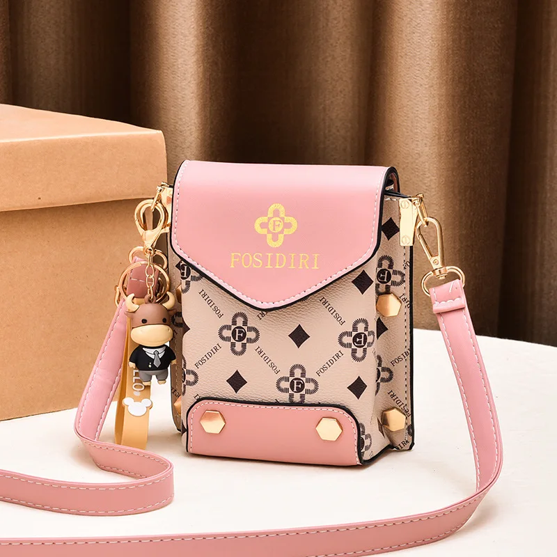 Mobile Phone Bag Women\'s Summer Crossbody Bag 2023 New Fashion Texture Shoulder Bag Simple and Westernized Mini Bag