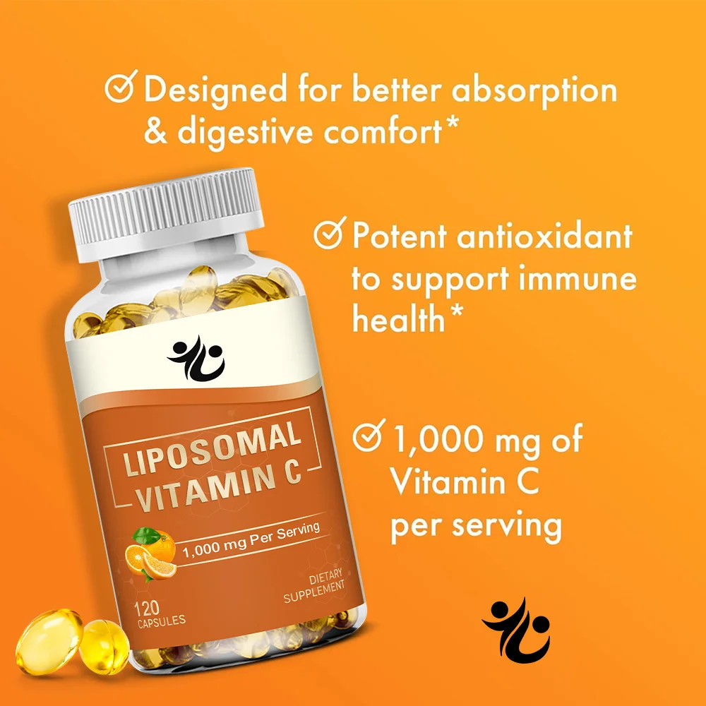 Liposomal Vitamin C 1000mg Capsules-Support Immune Defense, Collagen Production, Skin Radiance, Cognitive & Circulatory Wellness
