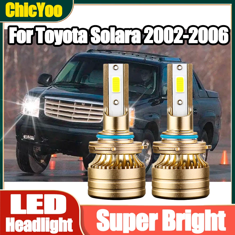 

2PCS 9005 Auto Headlamps Bulbs 150W 30000LM LED Car Headlights 6000K Super White Plug and Play 12V For Toyota Solara 2002-2006