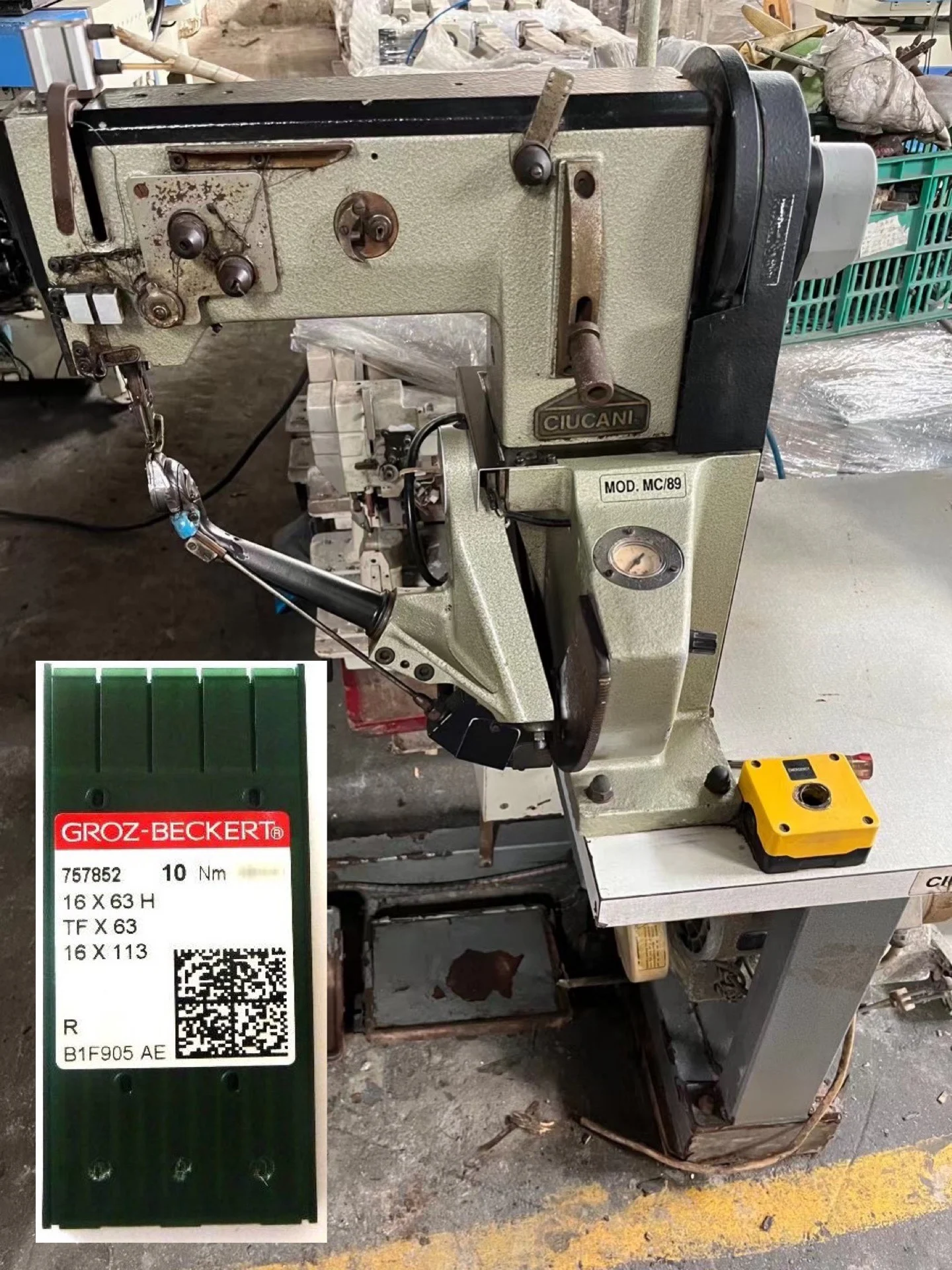 

100pcs 10bag Ciucani External Sewing Machine Sewing Machine Needles 16X63h Tfx63 Cp-161 168