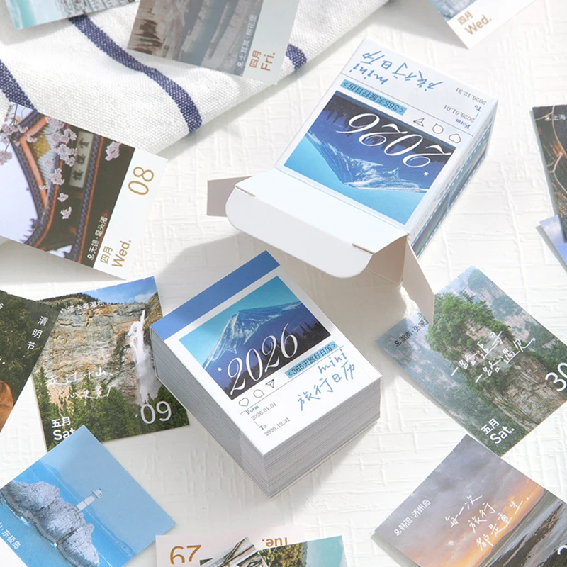 

Journal Go Mini 365 Day Calendar 2026 Planner Yearly Agenda Organizer with Memo Notes for Home Office School Daily Schedule