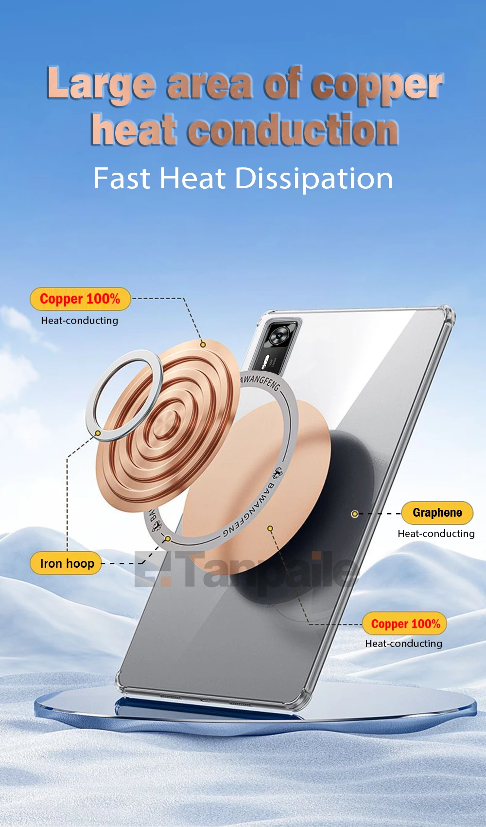 Lenovo Legion Y700 Gen4 2025 Magnetic Cooling Case