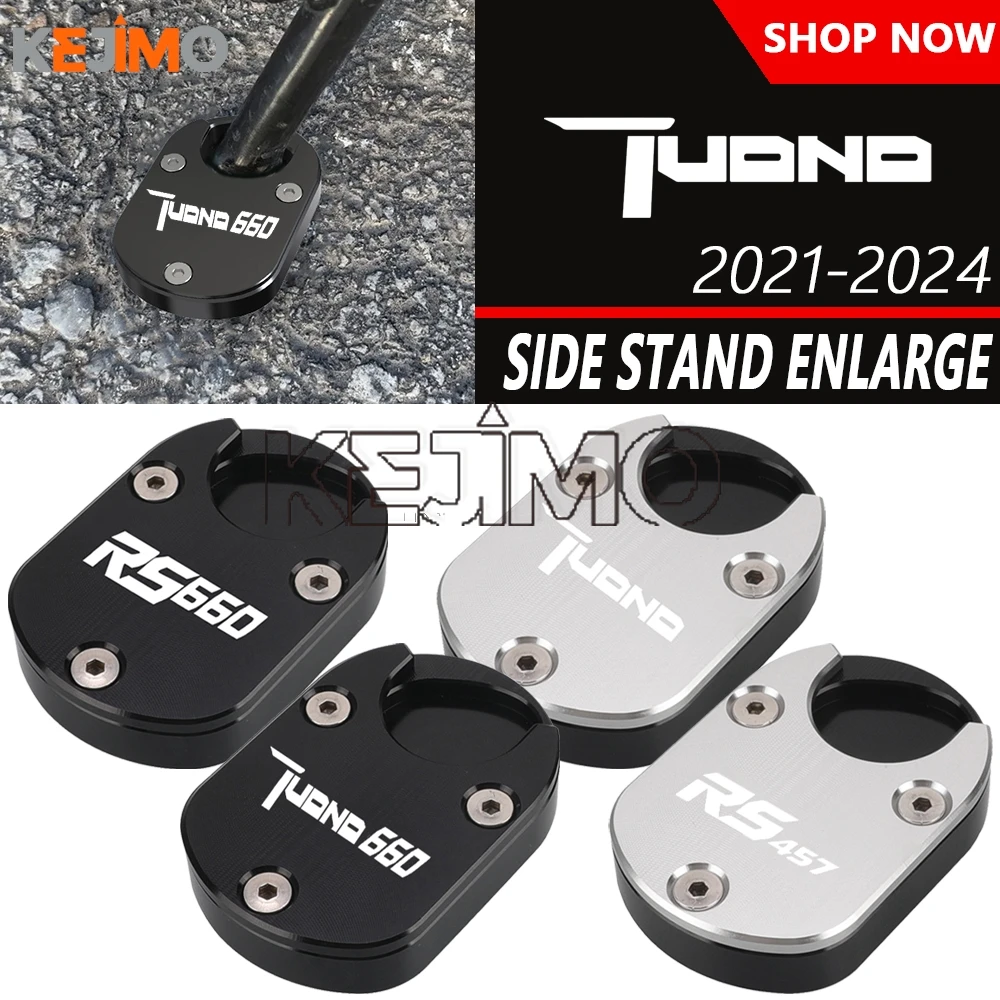 

FOR Aprilia RS660 Tuono 660 2021-2024 2023 RS457 Foot Side Stand Enlarger Extension Extender Support Pad RS 457 2024 2025 2026