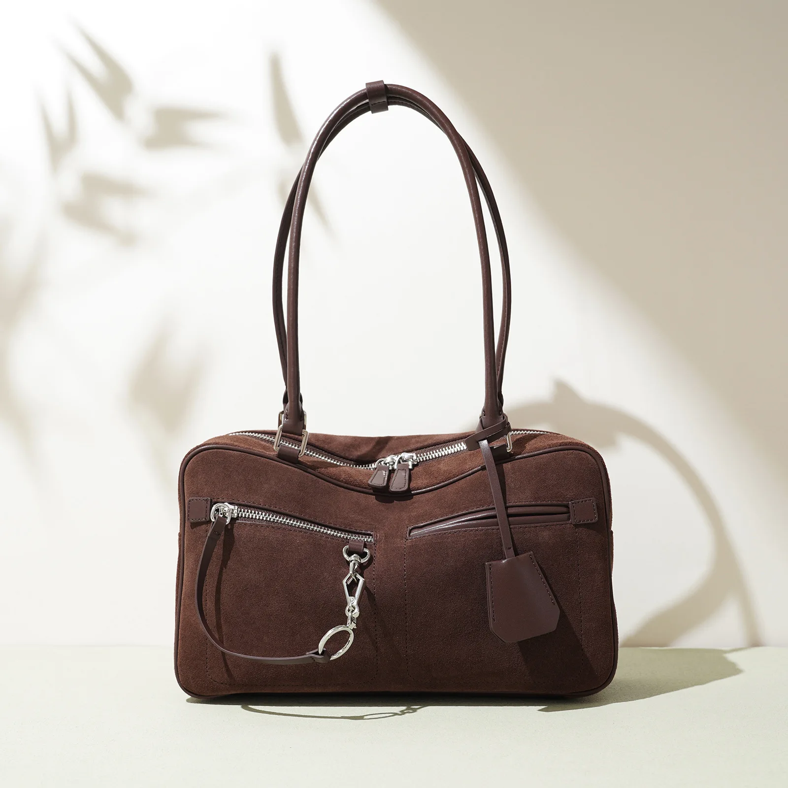 

Новинка 2025 года, замшевая кожаная сумка на плечо, женские модные сумки-подушки, элегантная сумка-тоут в стиле ретро, матовые кожаные сумки