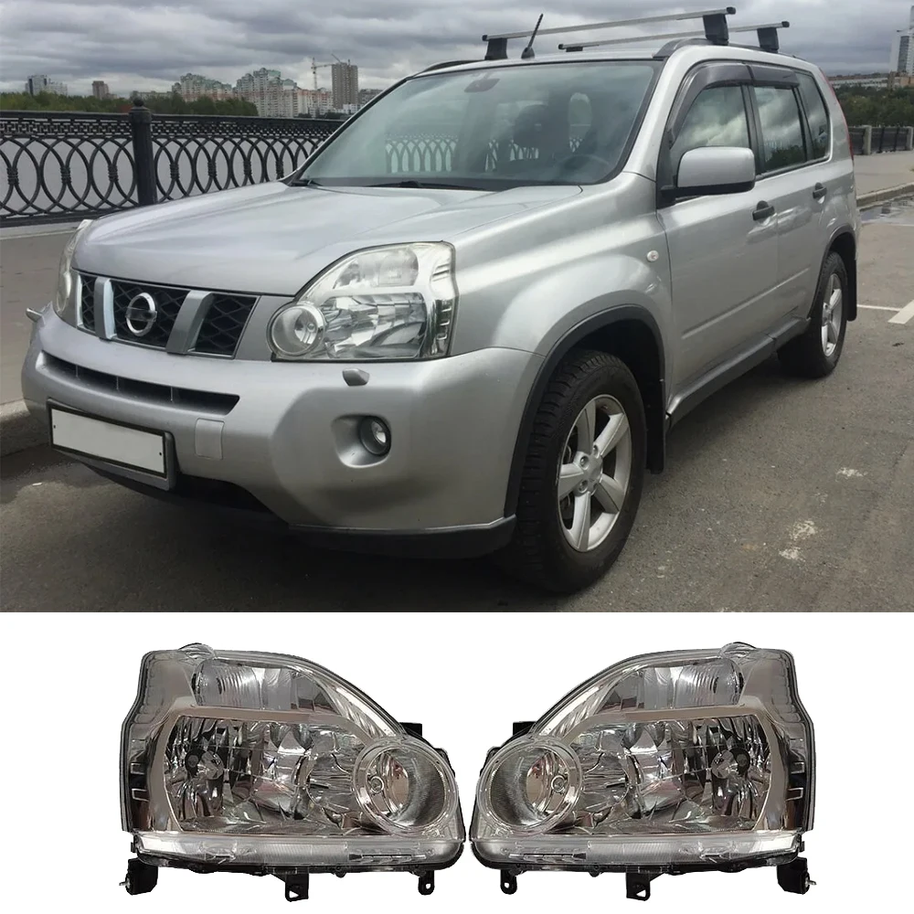 A Pair Car Headlights For Nissan X TRAIL X-Trail DNT31, NT31, T31, TNT31 2008 to 2011