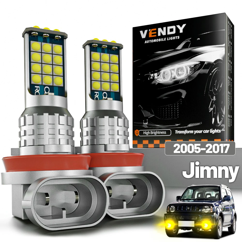 2 Stück LED-Nebelscheinwerfer für Suzuki Jimny 2005-2017 2006 2007 2008 2009 2010 2011 2012 2013 2014 2015 2016 Canbus Zubehör