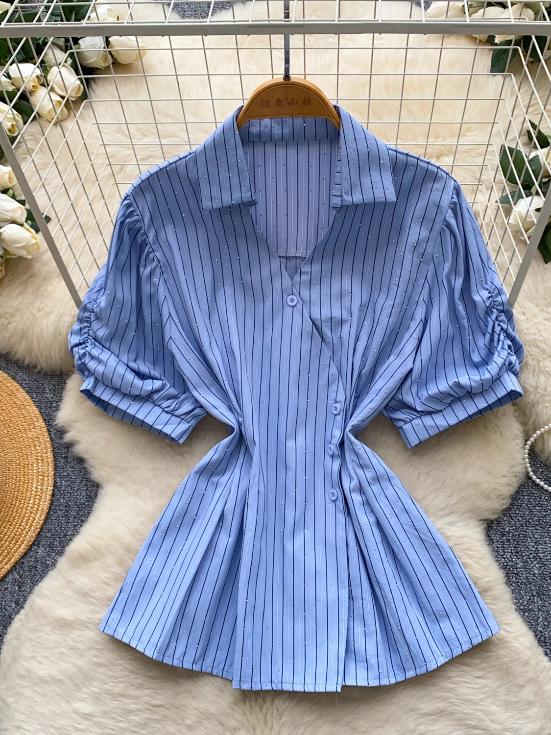 Summer Clothing Work - French Style Slim Fit Shirt Women's