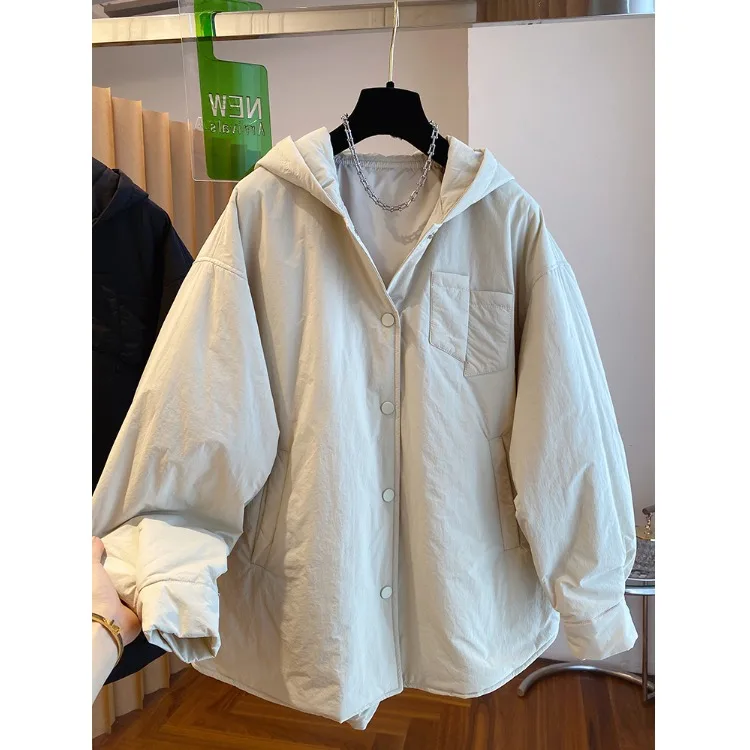 قسط خفيفة الوزن القطن Jaet المرأة شتاء جديد Sle الكورية فضفاضة عارضة تنوعا مقنعين القطن مبطن ملابس خارجية