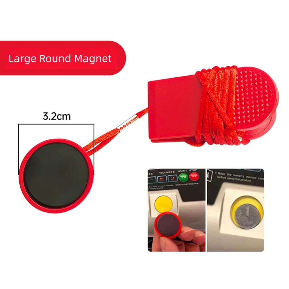For Treadmill Safety Key Magnet Replacement Red Plastic Emergency-Stop Lock For Running Machines 3.2cm Diameter