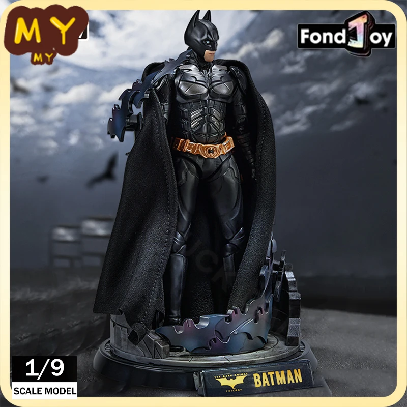 Original Fondjoy Batman Figure Deluxe Edition DC Justice League Figures 1/9 Batman Figurine With Scene Platform Joint Movable