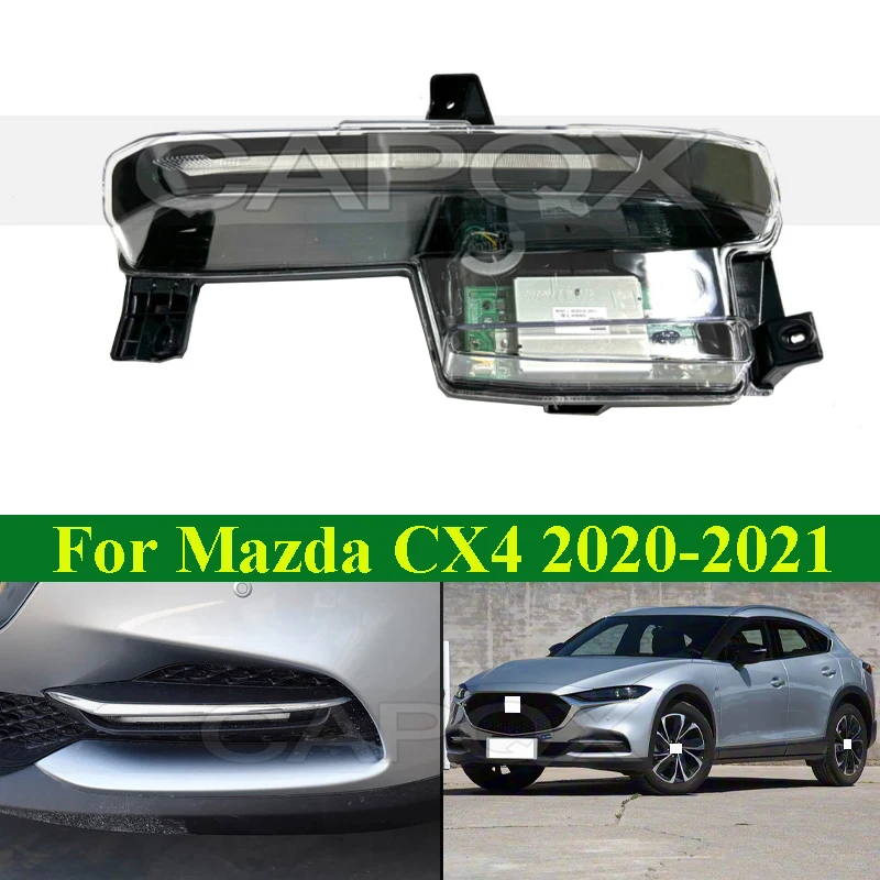 

Дневные ходовые огни (ДХО) CAPQX, передние противотуманные фары для Mazda CX-4 2020-2021, передние указатели поворота, передние фары для вождения