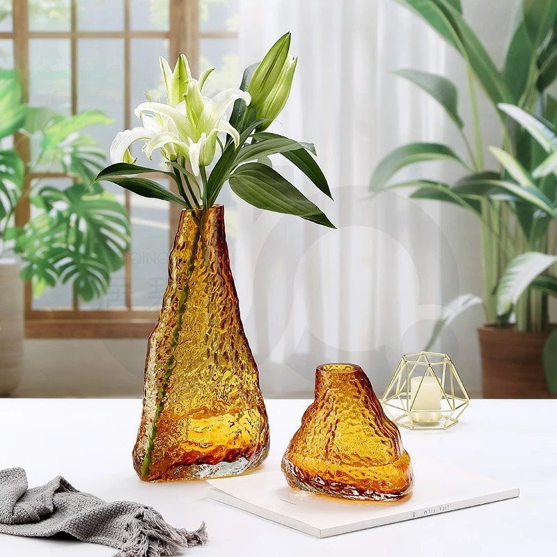 Modern Light Luxury Glass Vase Living Room Decorative Flower Arrangement В Скандинавском Стиле تحف كبيره للمنزل Jarrones
