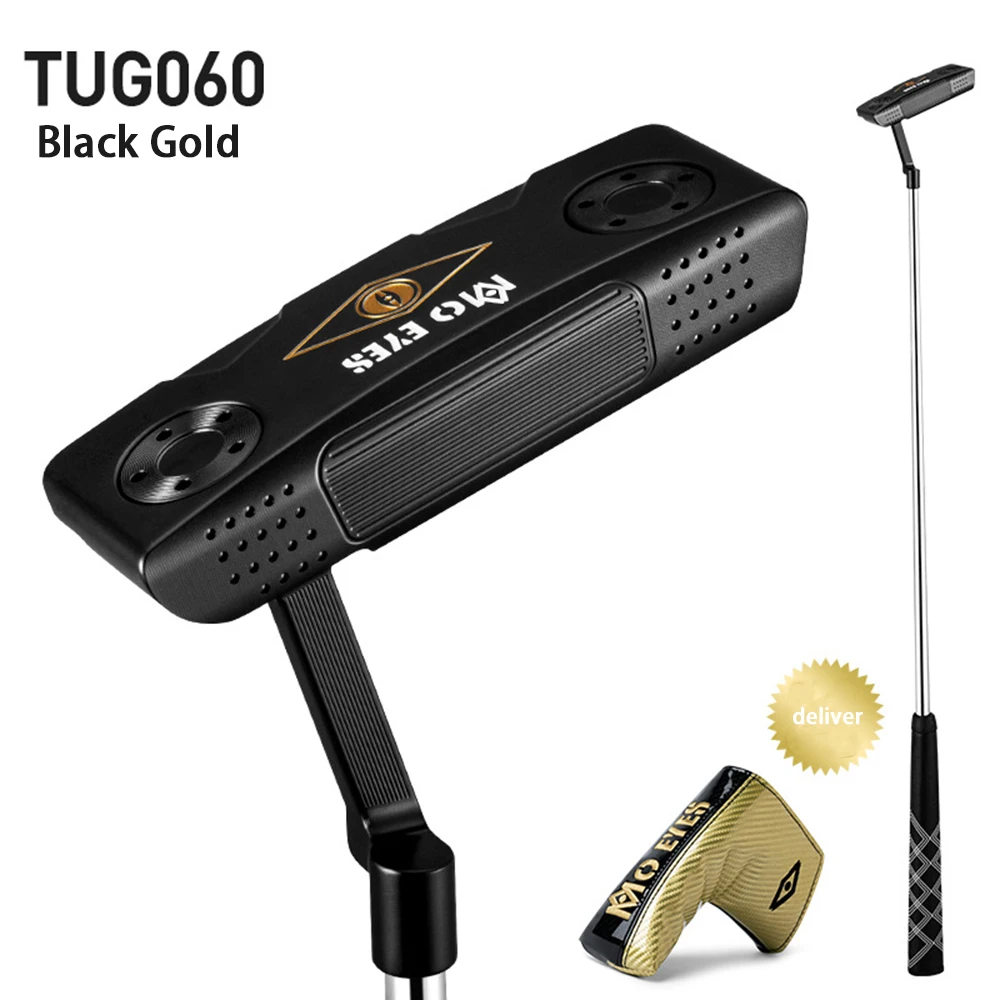 Golf Club Putter, Men's Single S20C Soft Iron Forging, High Stability Type TUG060 PU Ultra Light Grip Golf Putter