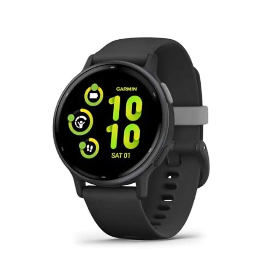 

Смарт-часы vivoactive 5 Health and Fitness GPS с AMOLED-дисплеем, до 11 дней автономной работы, черные, восстановленные