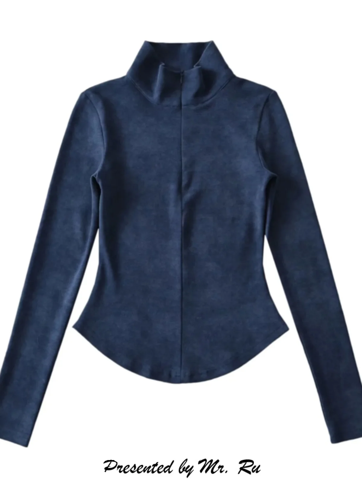 

Сексуальная уличная футболка-поло с высоким воротником, облегающая, с эффектом выцветания и крашения, классический узор, зимняя одежда