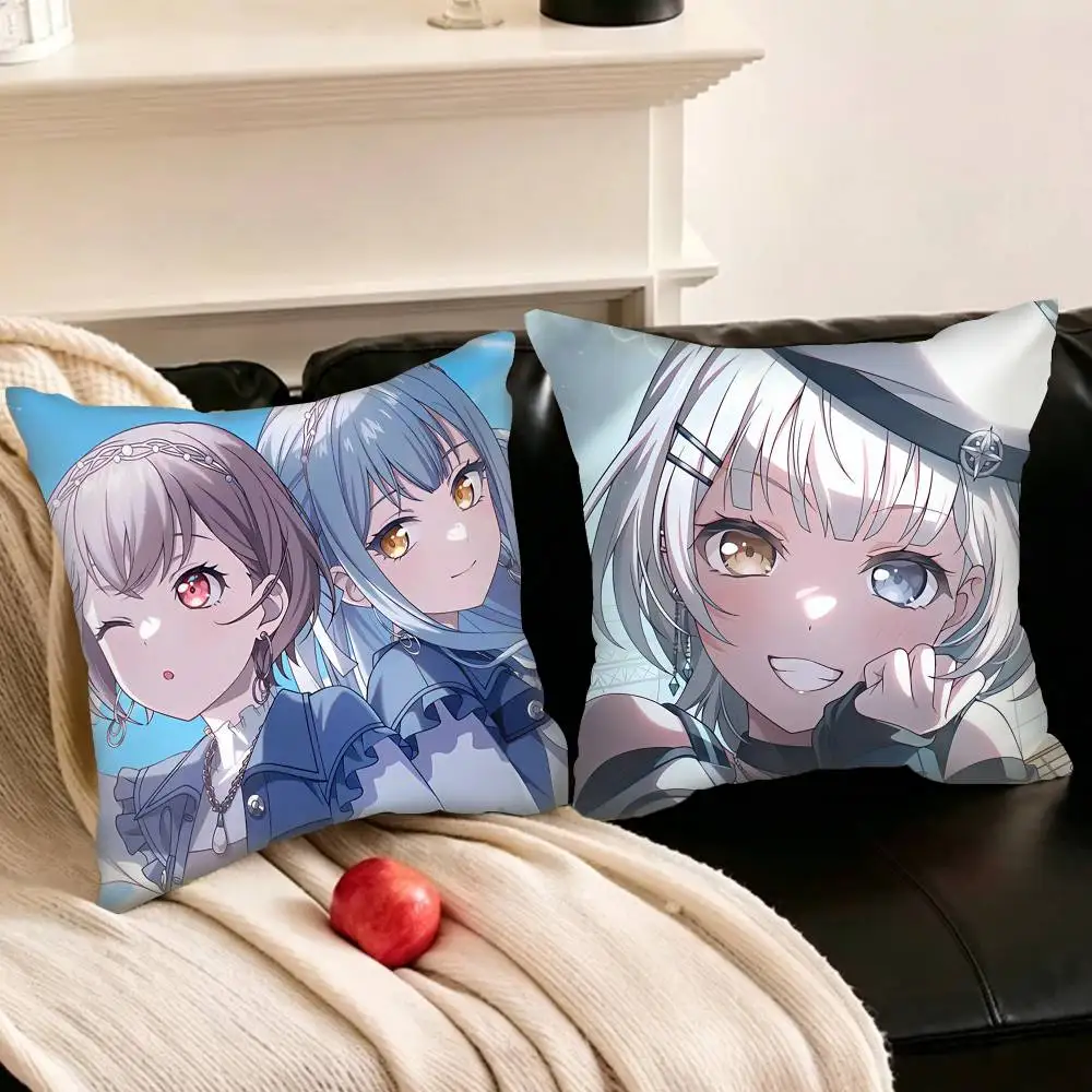 

Anime BanG D-Dream Its MyGO Pillowcase for Sofa Room Office Decor Printing Protector Cushion Cover Valentine gift Custom