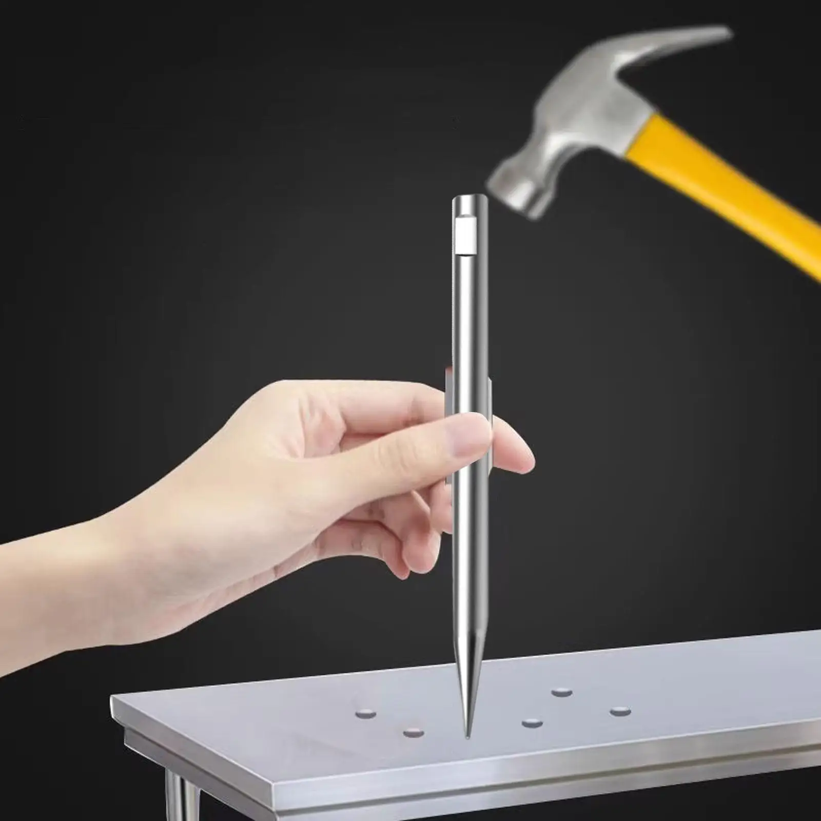 Gold Silver Positioning Drill Tool Versatile Accessory Sturdy Construction for Pendant Blank Professional 3 inch Long Drift Pin