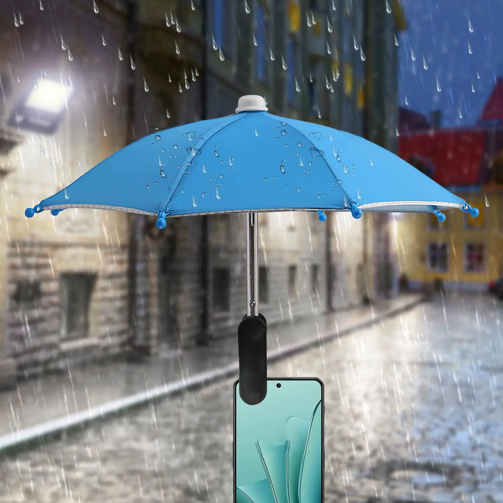 Phone Umbrella Mini Cell Phone Umbrella Holder with Clip for Sun Shade Cell Phone Umbrella Phone Clip Outdoor Anti-Glare Sunshad