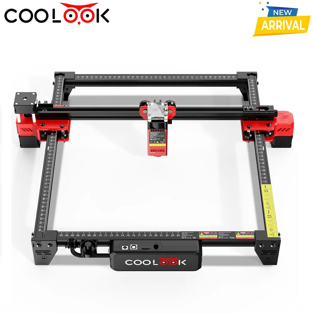 COOLOOK CK1-55 Diy Kit Laser Master Engraver Cutter For Beginner Woodworking CNC Engraving Cutting Machine Metal Acrylic Leather