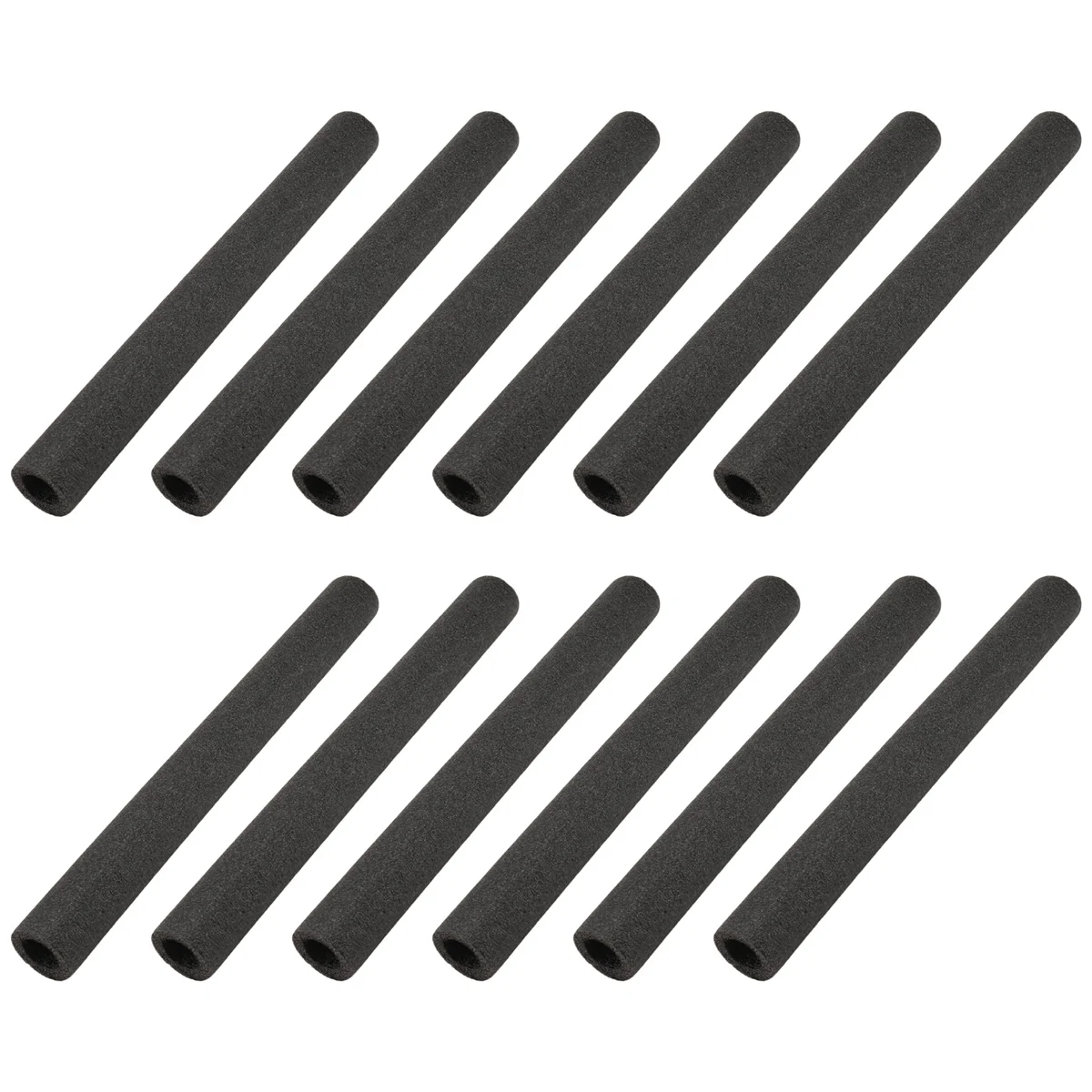 12 قطعة من أكمام رغوة عمود الترامبولين من ريري، استبدال بطانة ترامبولين، أكمام واقية من ترامبولين أنابيب إسفنجية باللون الأسود