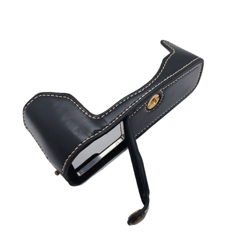 PU Leather Half Case Cover For Olympus PEN-F PEN-F penf Body Set Skin Camera Bag
