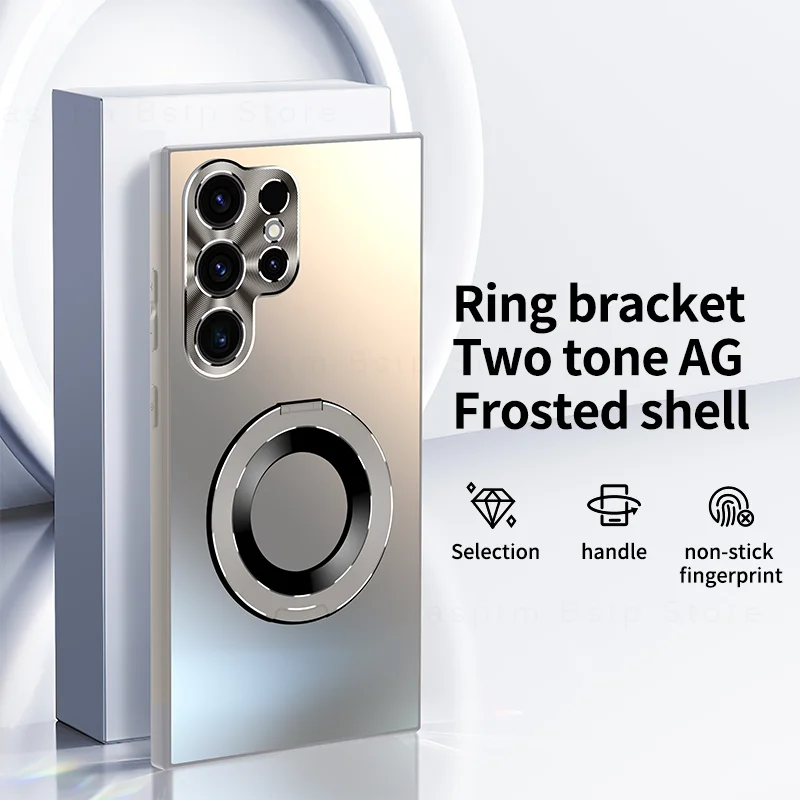 

Матовый чехол-кольцо для Samsung S26 Ultra, чехол для Samsung Galaxy S26 Ultra