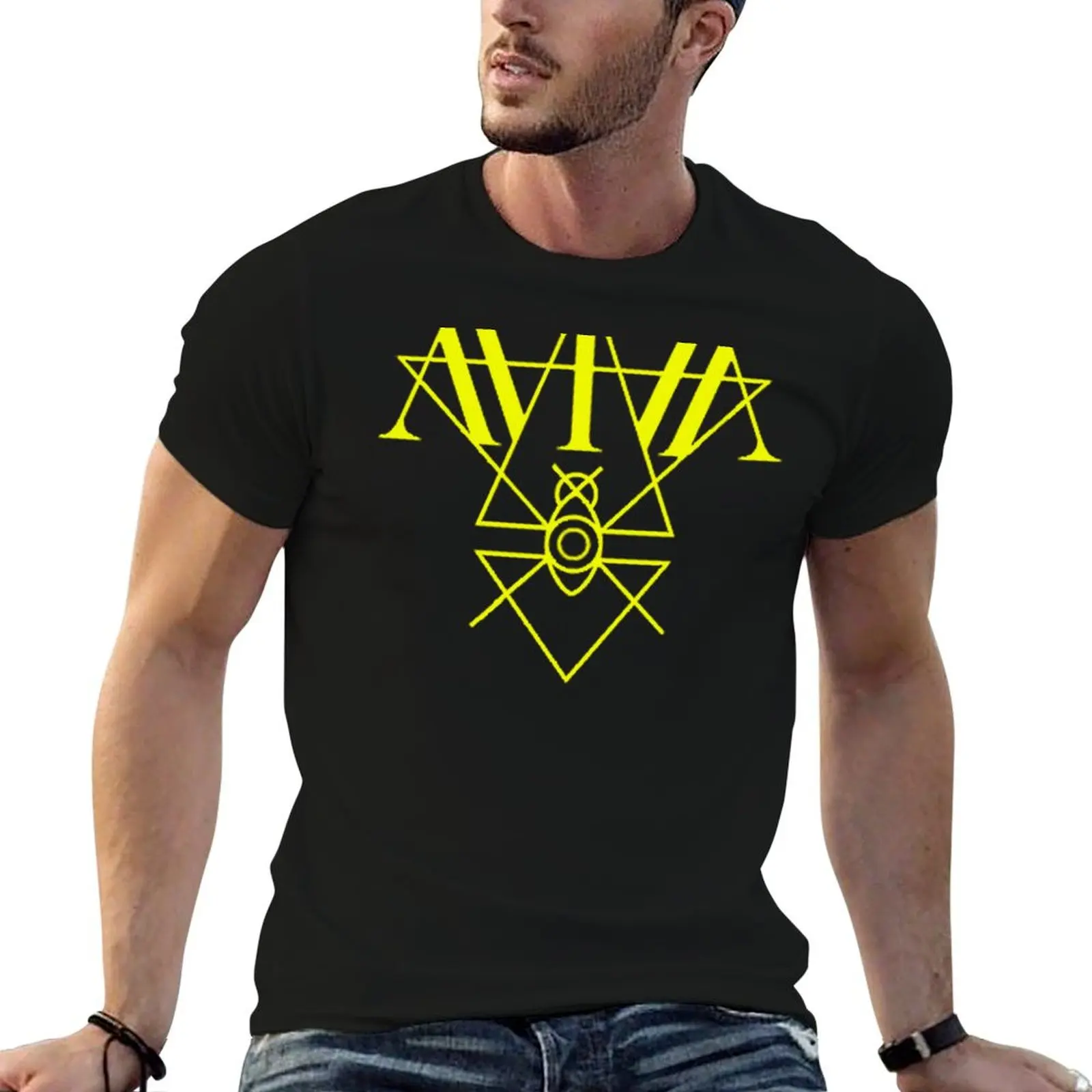 

AViVA wallpaper music best seller logo T-Shirt cotton graphic tees vintage clothes big and tall t shirts for men
