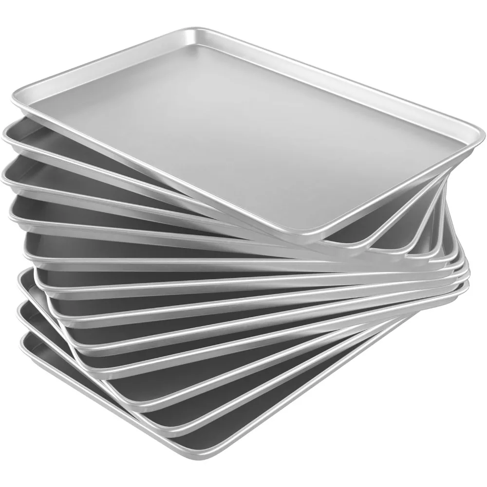 

CROSSON 16×24-дюймовые формы для печенья, набор из 12 подносов для выпечки, набор сковородок для желе, нержавеющая сталь коммерческого класса с алюминиевым покрытием