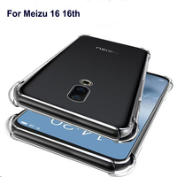 For Meizu 16 16th M882Q Case Air Cushion Shockproof Airbag Clear Silicone TPU Back Cover Soft Phone Case for Meizu 16 Meizu16