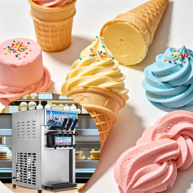 Easy To Operate Ice Cream Making Machine Snack Machines Soft Ice Cream Making Machine With Factory