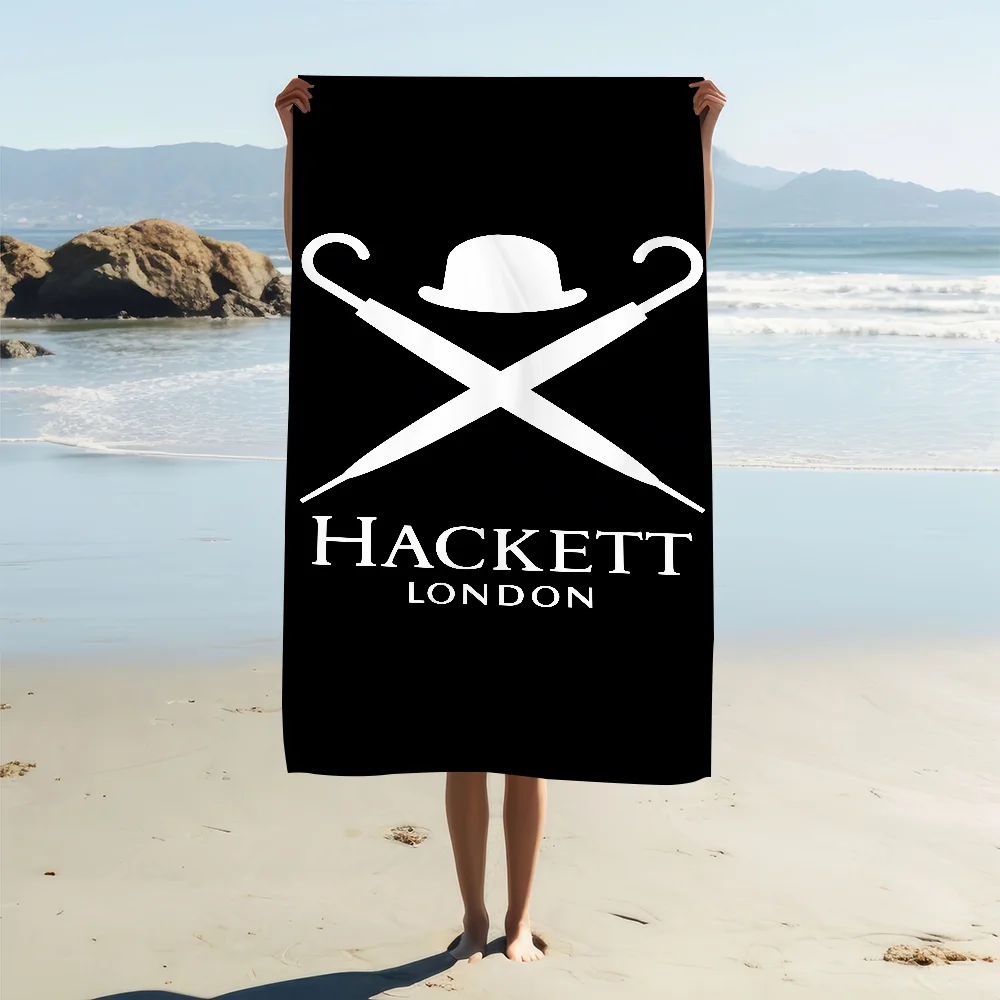 Luxury Quick Dry Beach Towel H-Hacketts-S London Soft Fashion Towel for Pool Travel Gym Shower Camping Large Size Sports Gift
