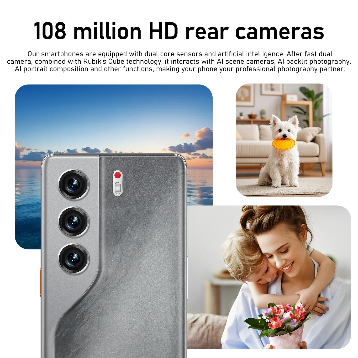 2025 HOT JCTKJ Camon 40 Pro 7.3inch HD Global Edition Original Smart Dual Card 8000mAh Battery Facial Recognition Function