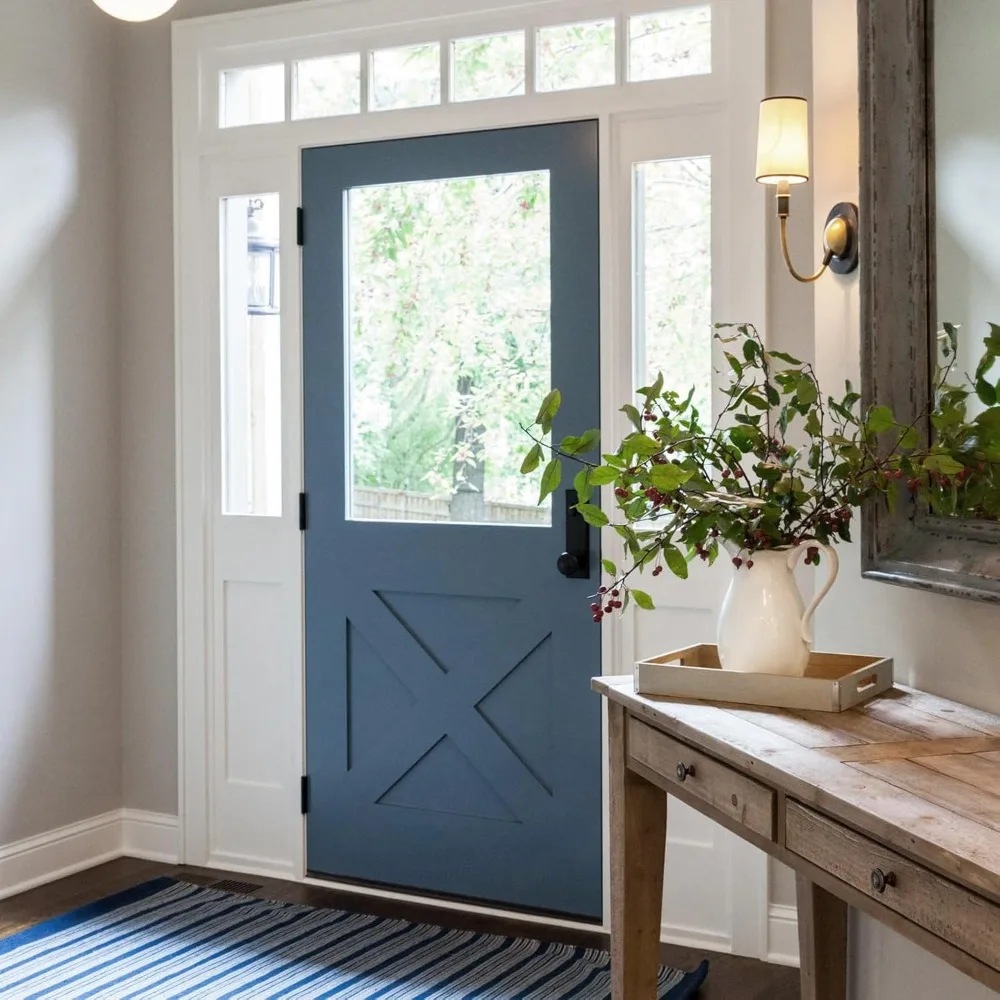 ورق جدران قابل للتقشير واللصق باللون الأزرق الداكن مقاس 23.6 × 474 - ورق اتصال ذاتي اللصق غير لامع، لون خالص، مقاوم للماء للجدران