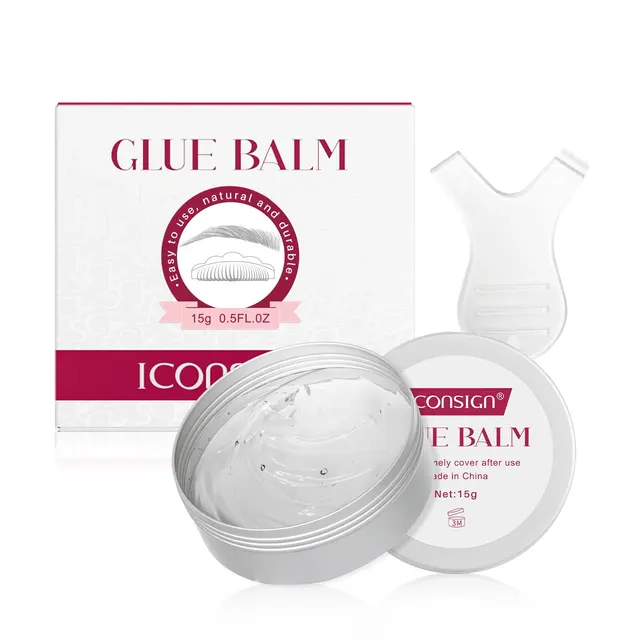 ICONSIGN Lash Lift Glue Balm 15g Żel samoprzylepny do liftingu rzęs Mocna lepkość Szybkoschnący klej do rzęs Laminowanie brwi