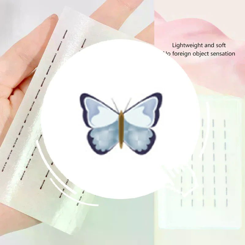 40/200pcs Waterproof Adhesive Tape Glue-Free Eyelash Glue Strip Self-Adhesive Lashes Glue Hypoallergenic Makeup Tools Home Daily