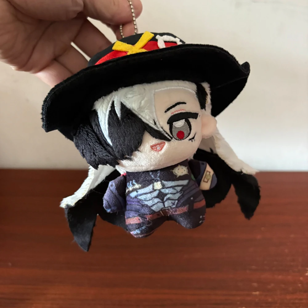 

12cm Super Cool With Magic Hat Anime Game Honkai: Star Rail Character Boothill Plush Toy Keychain Bag Pendant Decor Plushie Doll