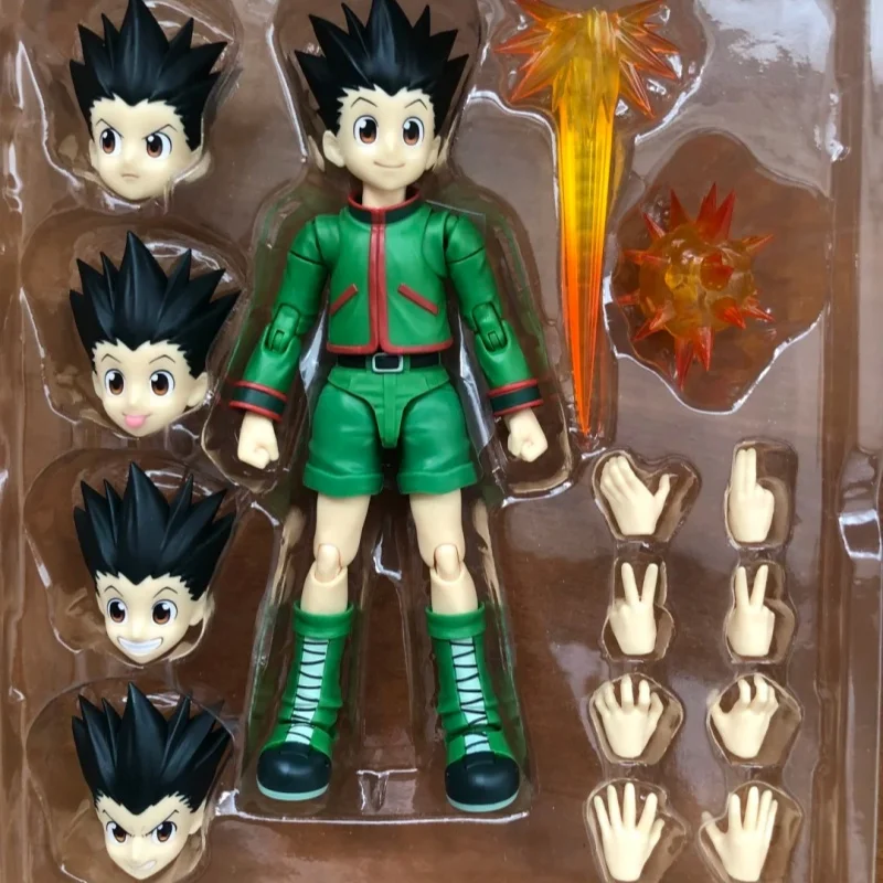 Original Bandai Hunter X Hunter S.H.Figuarts Shf Killua Zaoldyeck Shf Gon Freecss Anime Action Figure Model Collection Toy Gifts