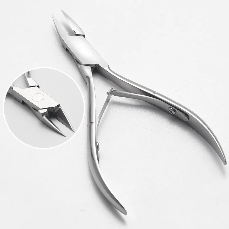 1 pçs unha encravada arte do prego cutícula nipper clipper cortador de borda manicure tesoura alicate ferramenta pedicure removedor de pele morta