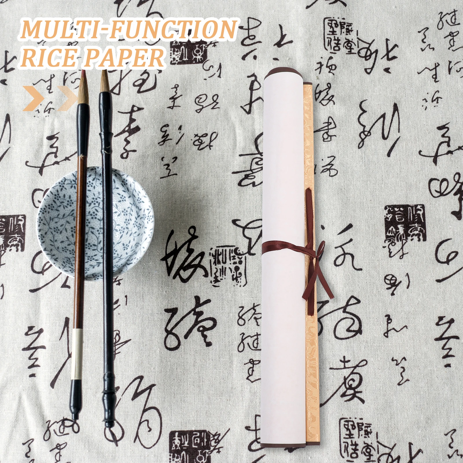 

Professional Blank Scroll Paper for Chinese Calligraphy Fine Rice Material Perfect for Small Block Letters Running Handwriting