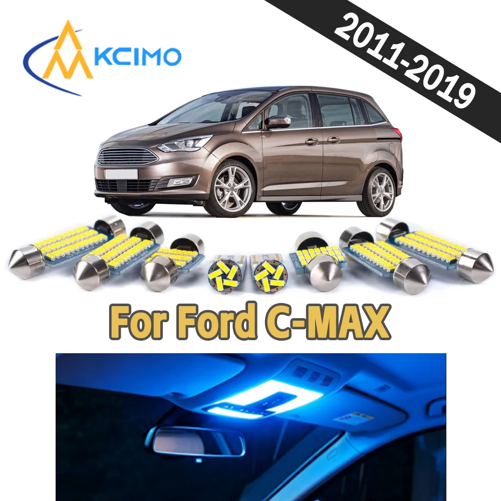 

Energy Efficient Car Interior LED Reading Map Door Light Bulbs Anti Flicker CANBUS Indoor Door Lights For Ford C-MAX 2011-2019