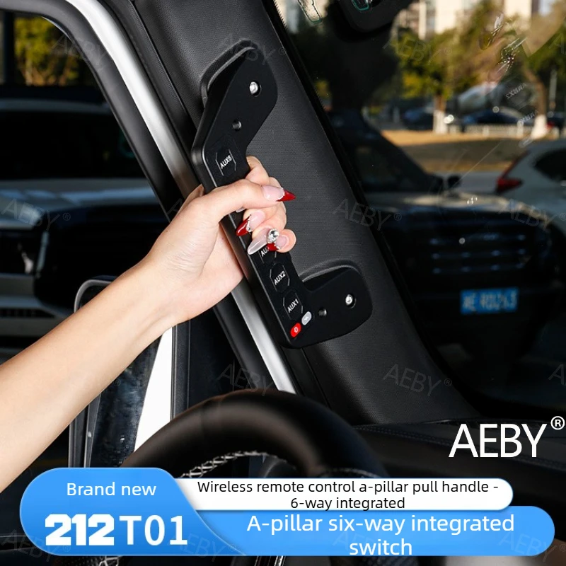 AEBY For BAIC 212 T01 A-pillar handle with 6-position rocker switch panel,A-pillar handle,water proof,Car interior accessories